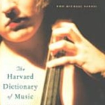 Harvard Dictionary of Music 4th Edition