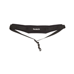 Neotech Soft Sax Strap XL in black featuring a padded neoprene neck piece and a durable black swivel hook attached to nylon webbing.