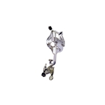A premium silver-plated Bach 1815S clamp-on trumpet lyre with a high-tension spring clip for marching sheet music folders.