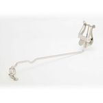 Nickel-plated Yamaha marching trombone lyre featuring a heavy-duty spring-loaded sheet music clamp