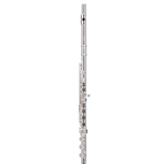 Exquisite American-crafted Powell Sonaré 705 intermediate professional flute showcasing its solid sterling silver body, elegant French pointed key arms, and B-foot joint