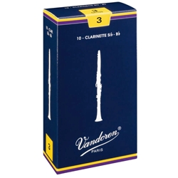 <b>Vandoren Bb Clarinet Reed #3</b> -<i> PER REED</i>