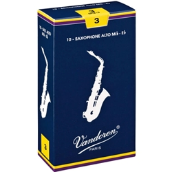 <b>Vandoren Alto Sax Reed #3</b> -<i> PER REED</i>