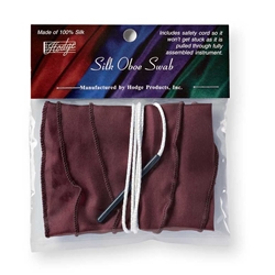 <b>Hodge Silk Oboe Swab - Burgundy</b>