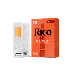 Individual Rico Clarinet Reed Strength 2.5 on display at MusicMasters Tallahassee